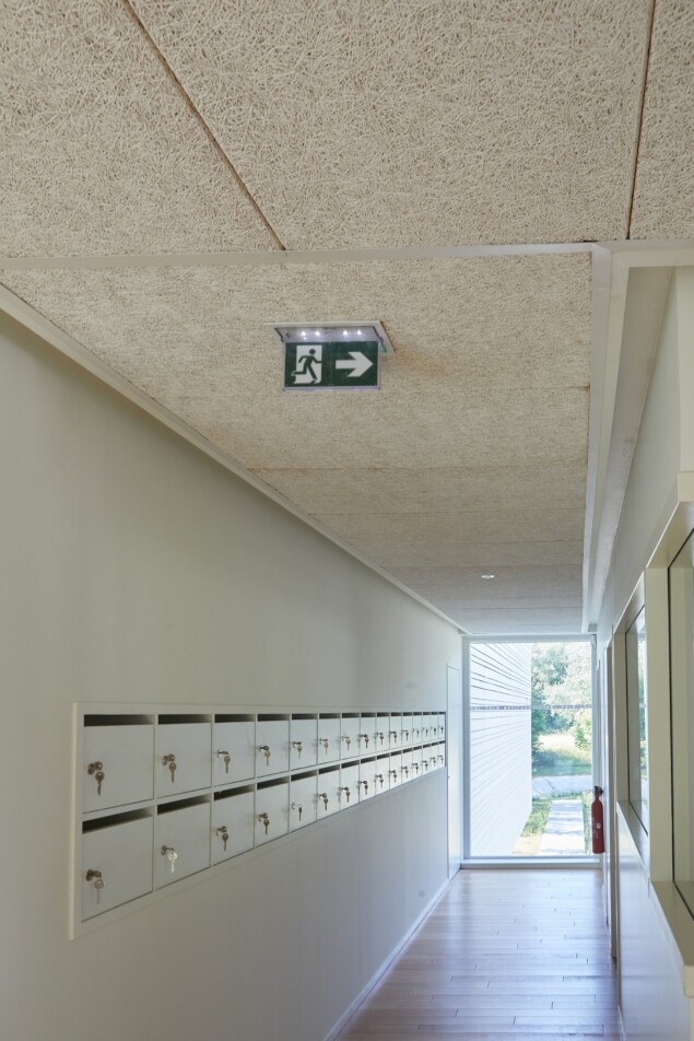 Pôle Environnement d'Auxerre confort acoustique plafond matériau naturel Knauf Organic